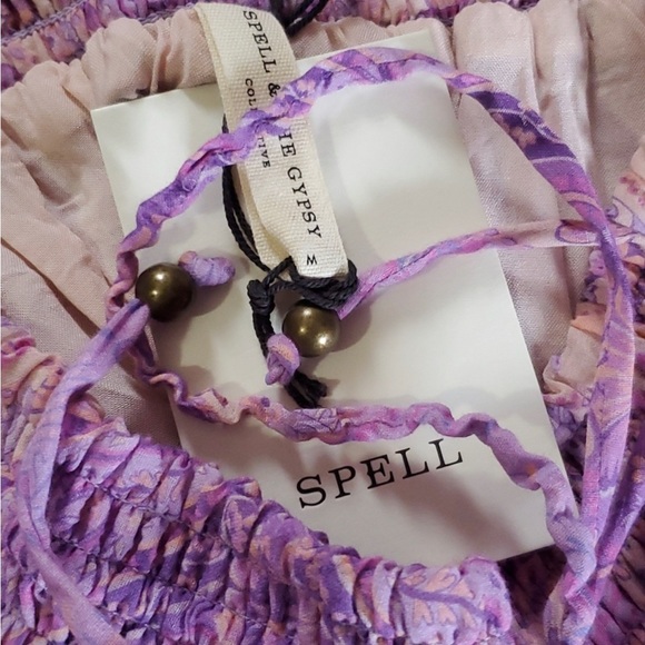 NWT SPELL FARRAH MAXI SKIRT, Size Medium, stretchy waste - Picture 6 of 7